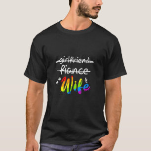 T-shirt Don LGBT Pas Fille amie Fiance Juste Femme Gay Les