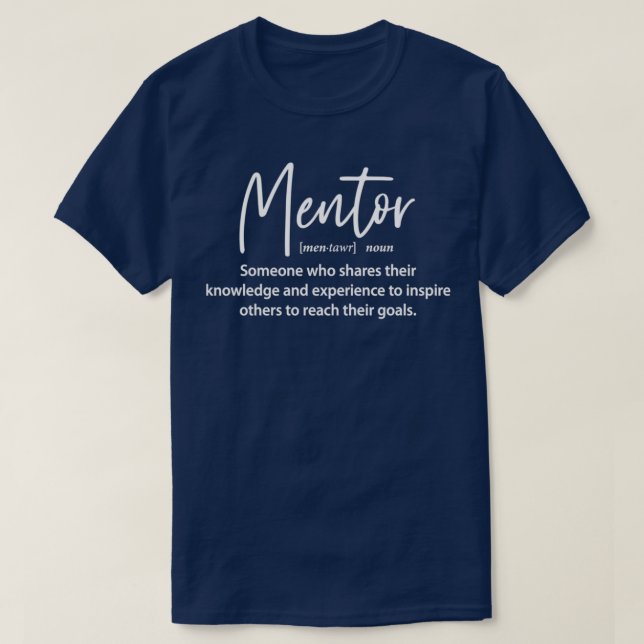 T-shirt Don pour la définition du mentor mentor (Design devant)