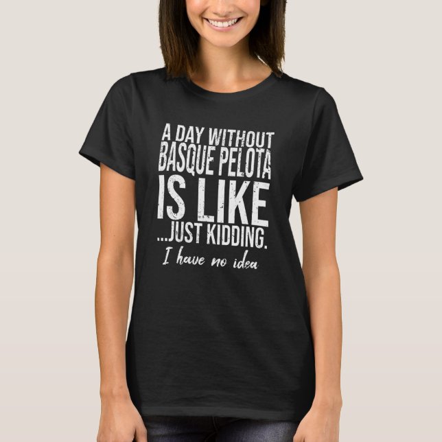 T-shirt Don sportif amusant basque Pelota (Devant)