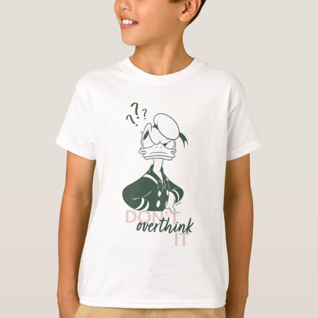 T-shirt Donald Duck "Don't Overthink It" (Devant)