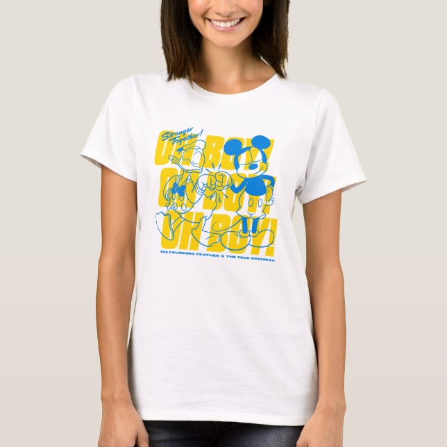 T-shirt Donald Duck & Mickey Fist Bump Oh Boy ! (Devant)