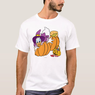 T-shirt Donald Duck Sitting on Pumpkins