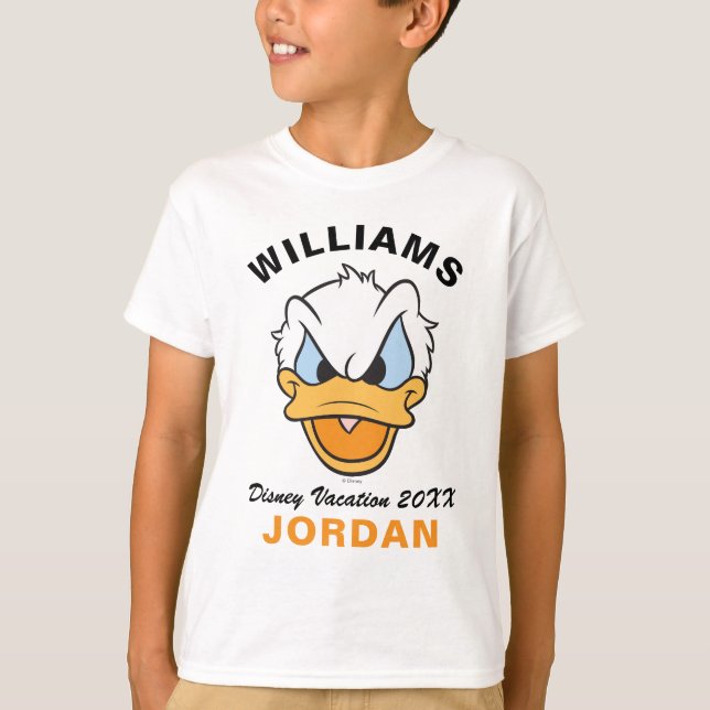 T-shirt Donald Duck | Vacances en famille et année (Devant)