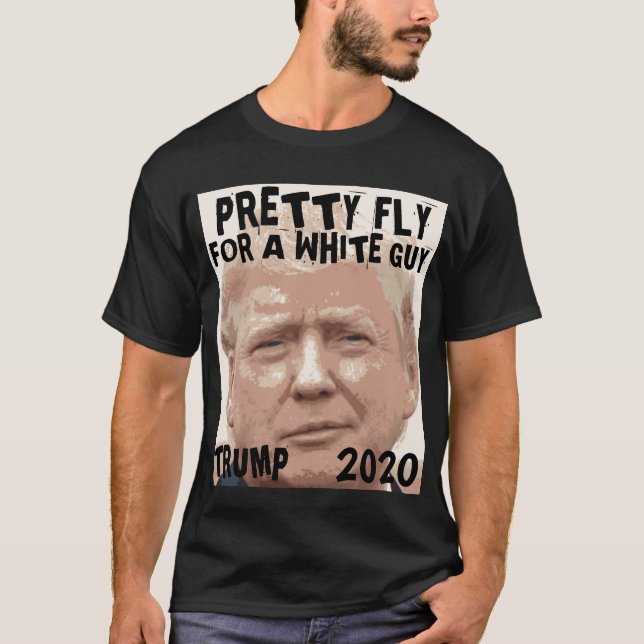 T-SHIRT DONALD TRUMP 2020, JOLIMENT VOLER POUR UN BLANC (Devant)