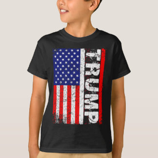 T-shirt Donald Trump 2020 Vintage États-Unis Drapeau T che