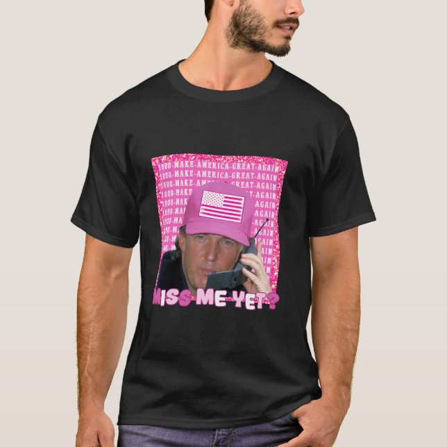 T-shirt Donald Trump 2024 La Chemise Électorale Me Manque  (Devant)