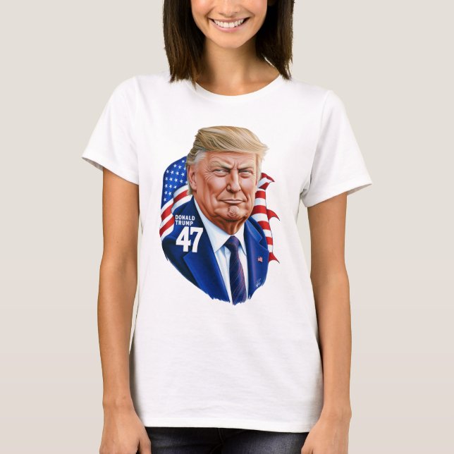 T-shirt Donald Trump 2024 Lauréat du 47e anniversaire de l (Devant)