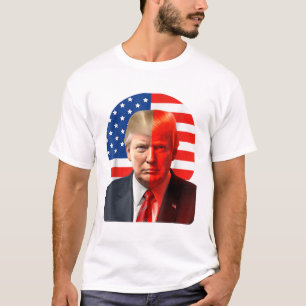 T-shirt Donald Trump 2024 Président Légende Drapeau améric