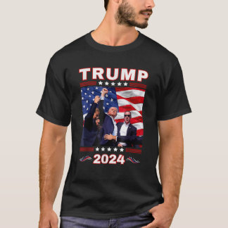 T-shirt Donald Trump 2024 Reprendre le drapeau américain à