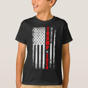 T-shirt Donald Trump 2024 Reprendre le drapeau américain à