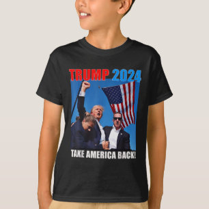 T-shirt Donald Trump 2024 Reprendre le drapeau américain à