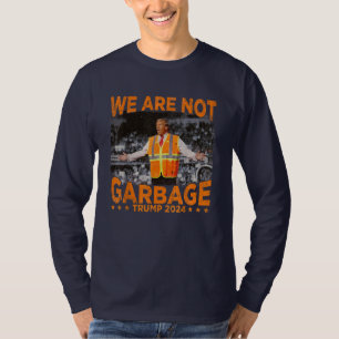 T-shirt Donald Trump à bord d'un camion à ordures en 2024