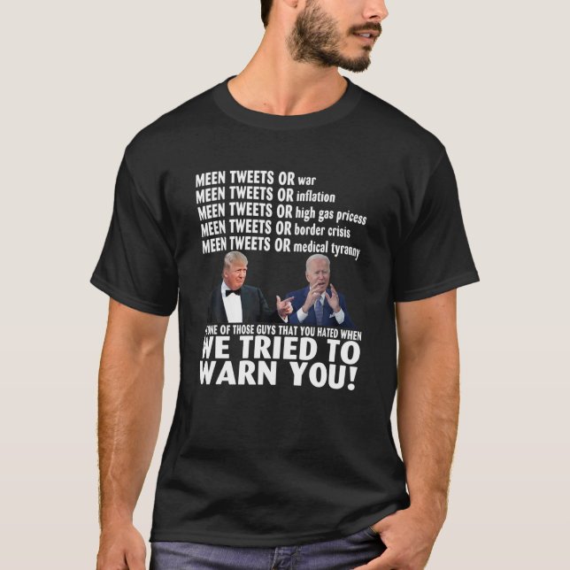 T-shirt Donald Trump Et Joe Biden Nous Avons Essayé De Vou (Devant)