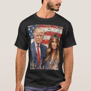 T-shirt Donald Trump Et Melania