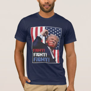 T-shirt Donald Trump, Fist Pump, COMBAT !