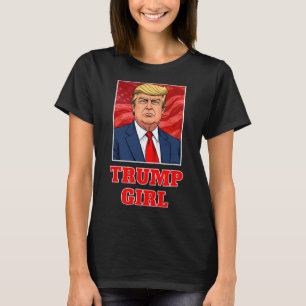 T-shirt Donald Trump Girl Funny Great America Président Su