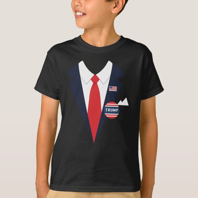 T-shirt Donald Trump Halloween Costume amusant pour enfant (Devant)