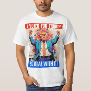 T-SHIRT DONALD TRUMP - J'AI VOTÉ POUR TRUMP, ALORS FAITES-