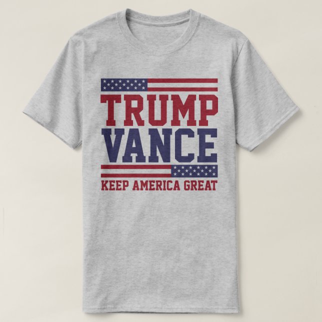 T-shirt Donald Trump JD Vance 2024 Garder l'Amérique grand (Design devant)