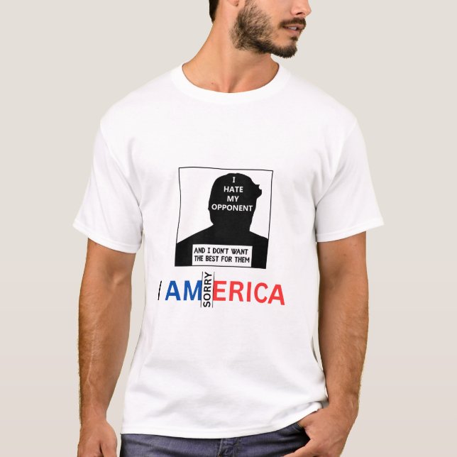 T-shirt Donald Trump : "Je déteste mon adversaire" (Devant)
