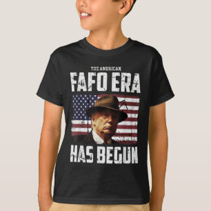 T-shirt Donald Trump L'Ère Américaine Du Fafo Autour Et Tr