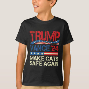 T-shirt Donald Trump met les chats en sécurité à nouveau 2