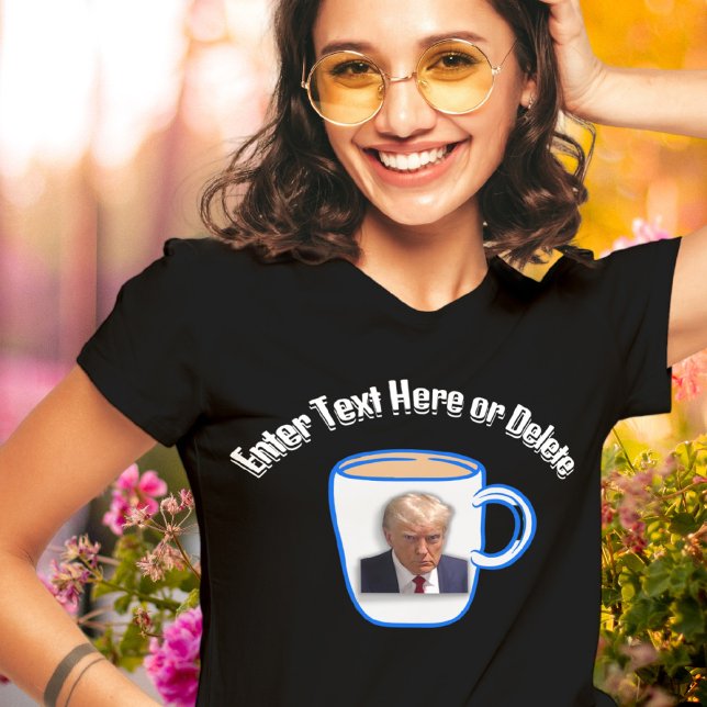 T-shirt Donald Trump Mugshot Créez votre propre texte amus (Créateur téléchargé)