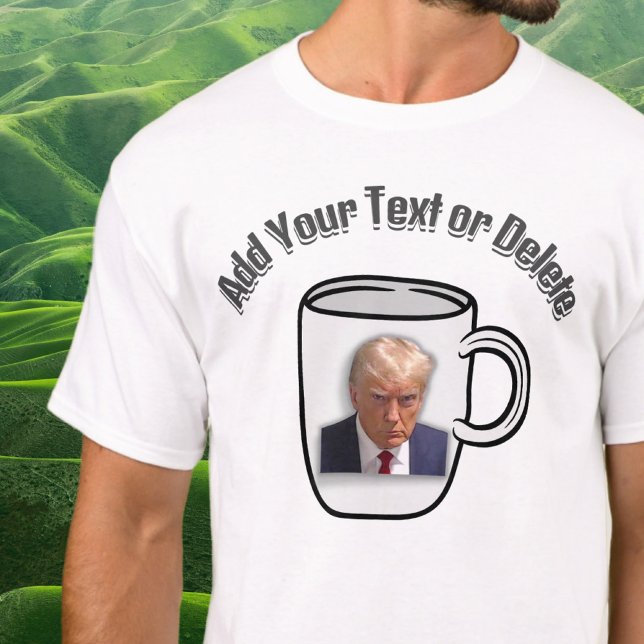 T-shirt Donald Trump Mugshot Texte Personnalisé Politique  (Créateur téléchargé)