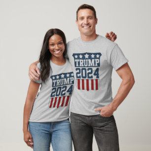 T-shirt Donald Trump Président 2024 Shield