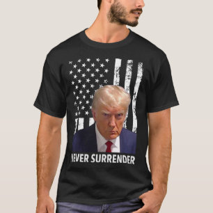 T-shirt Donald Trump Tiré dans une bombe - Ne jamais aband