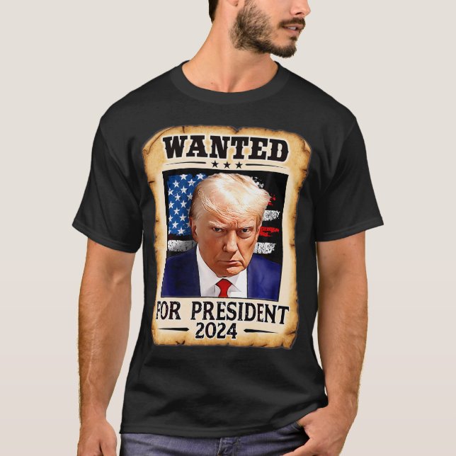 T-shirt Donald Trump Tiré Recherché (Devant)