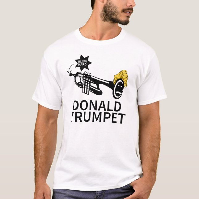 T-shirt Donald Trump Trumpet Drôle (Devant)
