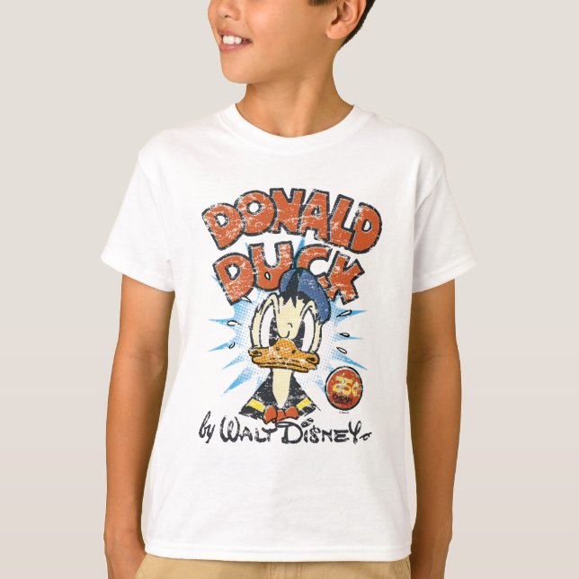 T-shirt Donald Vintage Comic Cover (Devant)
