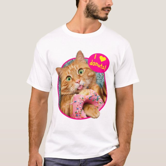 T-shirt Donateur mangeant des chats (Devant)