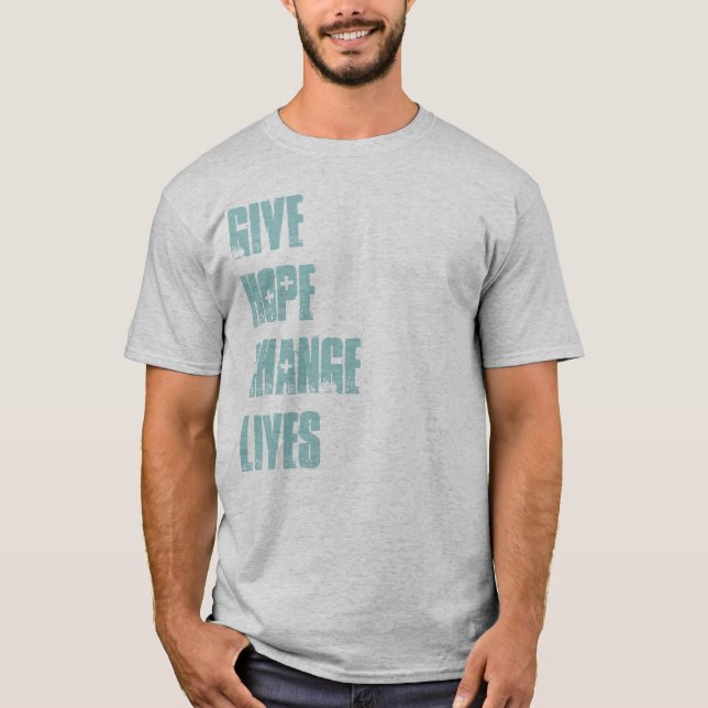 T-shirt DONATION DE CROIX-ROUGE ! DONNEZ les VIES de (Devant)