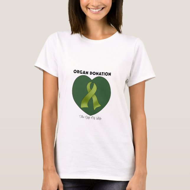 T-shirt Donation d'organe : Le cadeau de la vie (Devant)