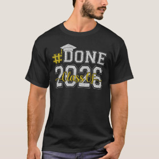 T-shirt done Class of 2026 Graduation Boy Girl Grad Senior