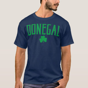 T-shirt Donegal Irlande Shamrock Texte Vintage Vert