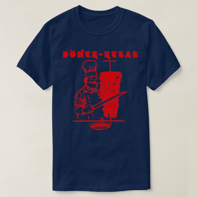 T-shirt Doner Kebab Shirt Shish Kebab Cadeau  (Design devant)