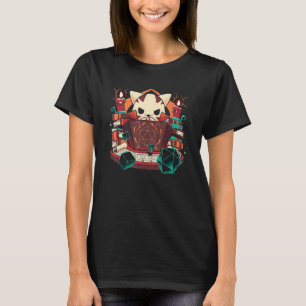 T-shirt Donjon et chats Jeu de rôle sur table Joueur