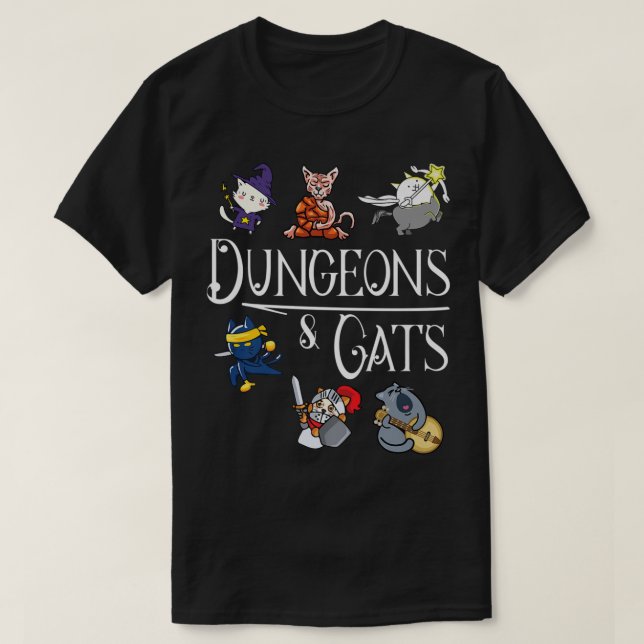 T-shirt Donjons et chats Drôle Dragon Chat Kitten Lover Ki (Design devant)