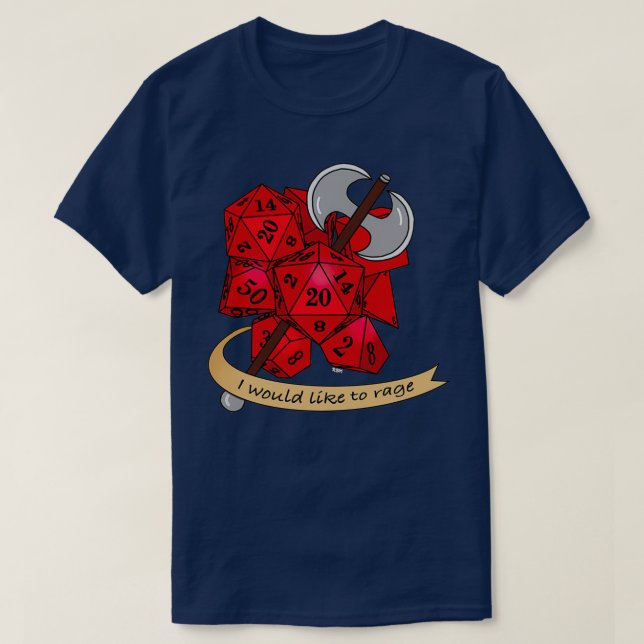 T-shirt Donjons et dragons Barbare 3 (Design devant)