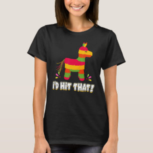 T-shirt Donkey Je frapperais ce thème mexicain Pinata Part