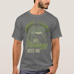 T-shirt Donkey Lover Agriculteur Ferme Animale Agriculture