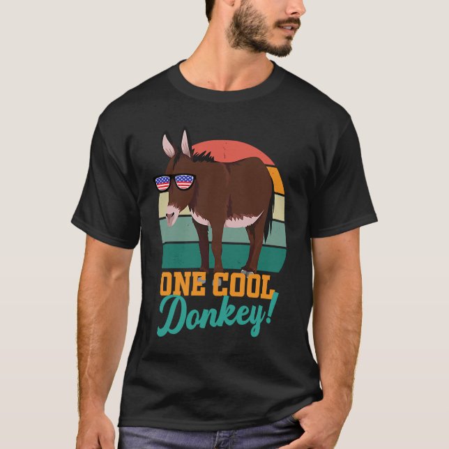 T-shirt Donkey women kids boys garçons men World Donkey Da (Devant)