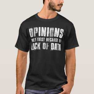 T-shirt Données Statistiques Collecte Math Informatique