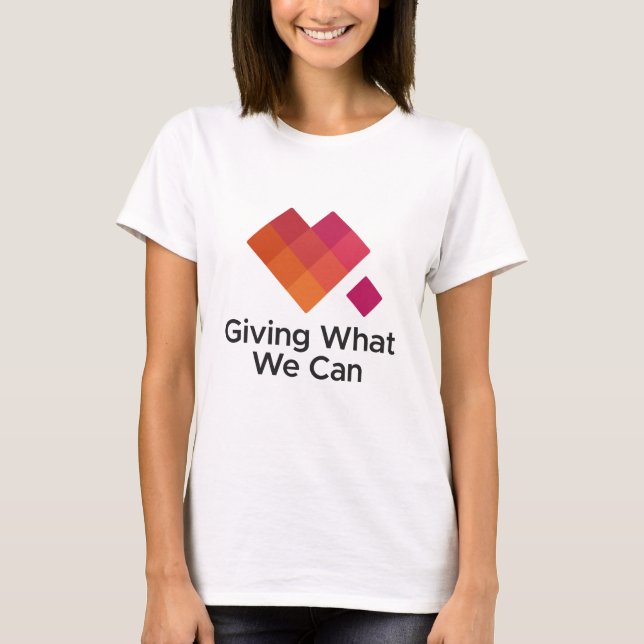 T-shirt Donner Ce Que Nous Pouvons Logo Centré (Devant)