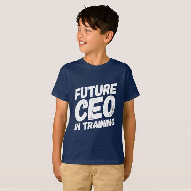 T-shirt Donner du pouvoir au "futur PDG de la formation" (Devant entier)