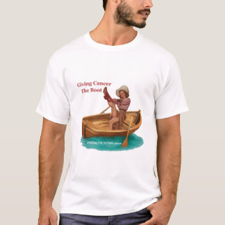 T-shirt Donner le cancer au début