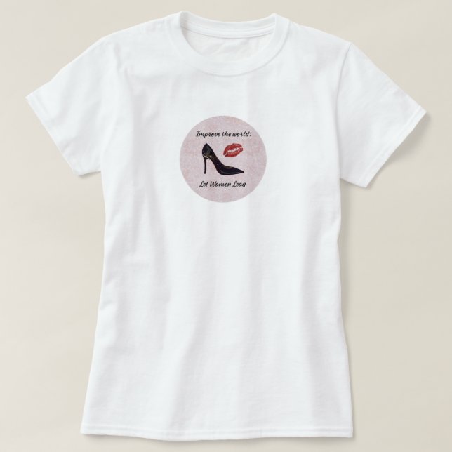 T-shirt Donner les moyens aux femmes de diriger (Design devant)